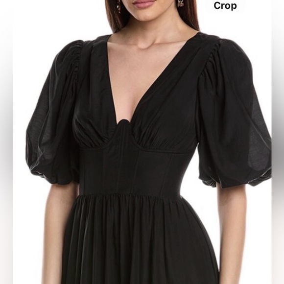 NWT FARM Rio Puff Sleeve Midi Dress - Picture 3 of 5